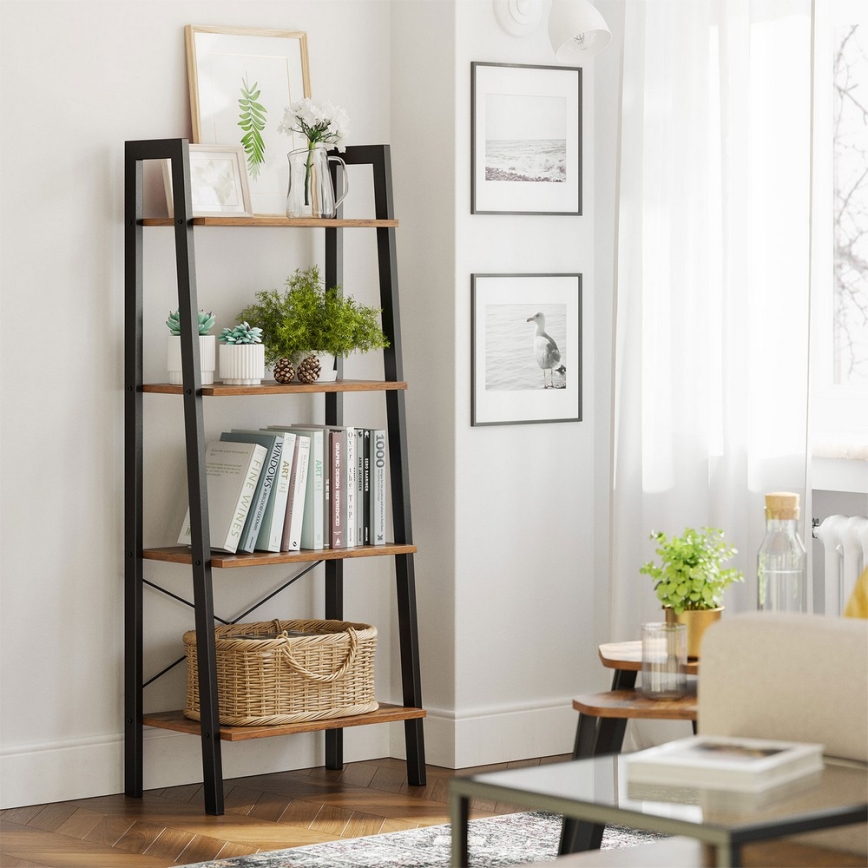 NAVARO Bookcase, Brown/Black