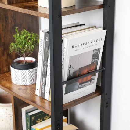 NAVARO Bookcase, Brown/Black