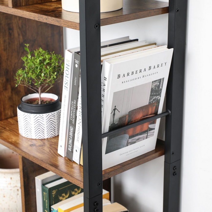 NAVARO Bookcase, Brown/Black