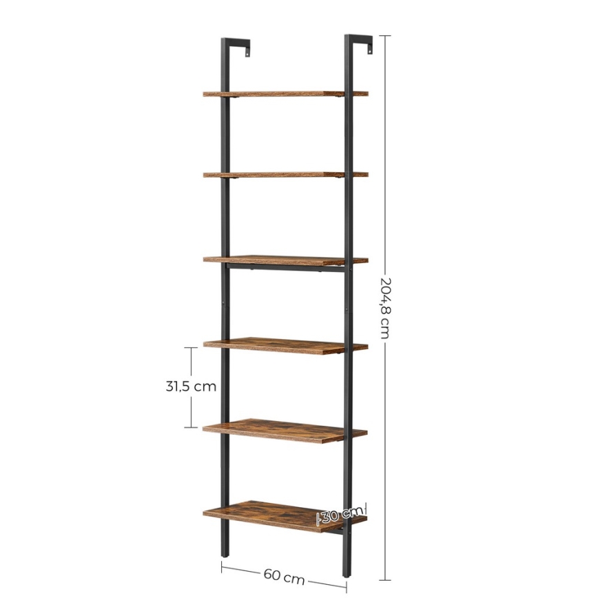NAVARO Bookcase Brown/Black
