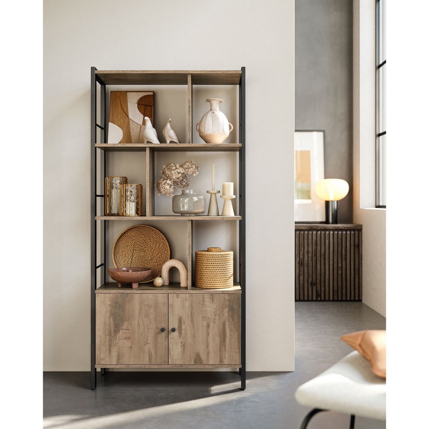 NAVARO Bookcase Brown/Black