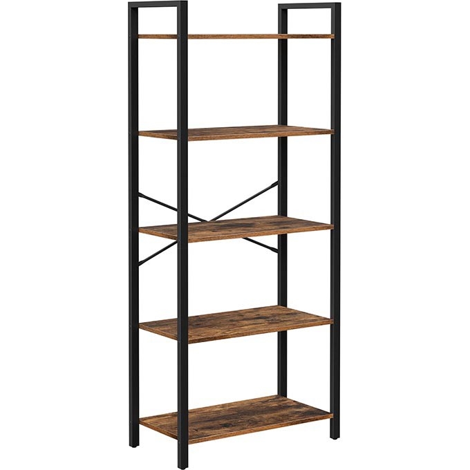 NAVARO Bookcase, Brown/Black