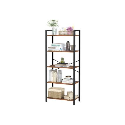 NAVARO Bookcase, Brown/Black