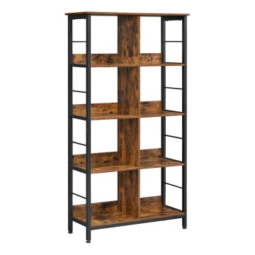 NAVARO Bookcase, Brown/Black