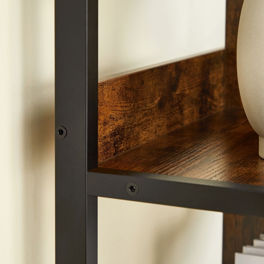 NAVARO Bookcase, Brown/Black