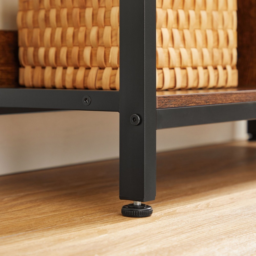 NAVARO Bookcase, Brown/Black