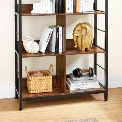 NAVARO Bookcase, Brown/Black