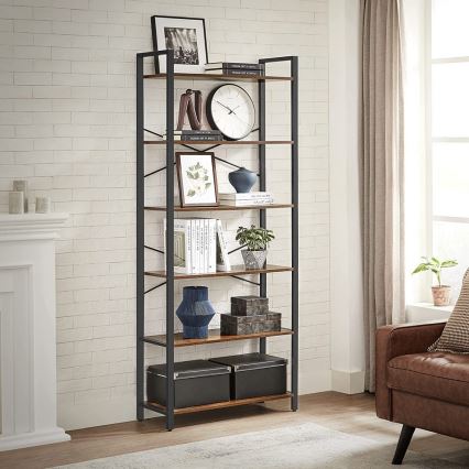 NAVARO Bookcase Brown/Black