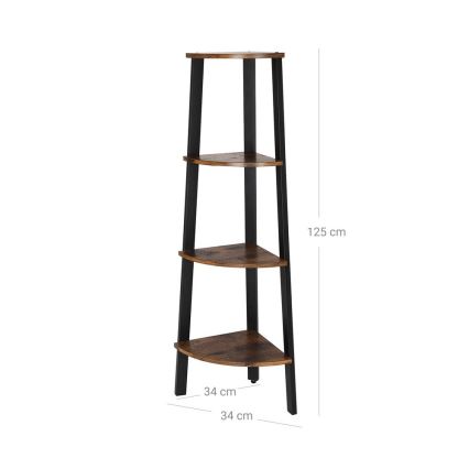 NAVARO Bookcase Brown/Black