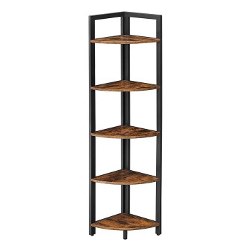 NAVARO Bookcase, Brown/Black