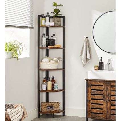 NAVARO Bookcase, Brown/Black
