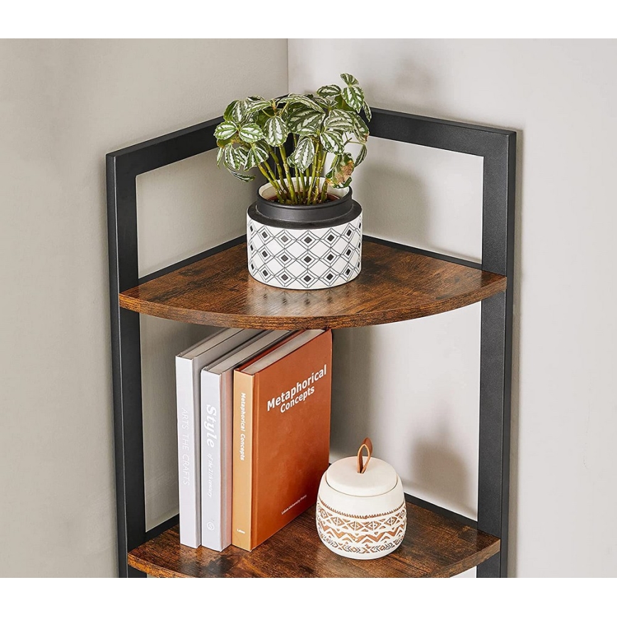 NAVARO Bookcase, Brown/Black