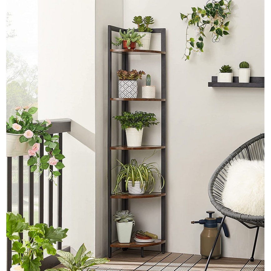 NAVARO Bookcase, Brown/Black