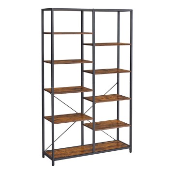 NAVARO Bookcase in Brown/Black