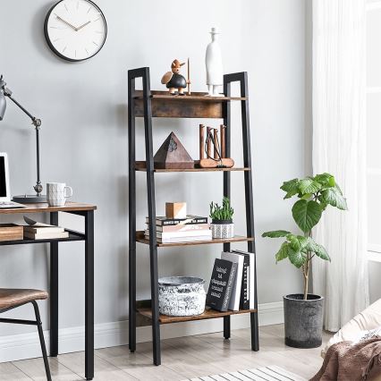 NAVARO Bookcase in Brown/Black