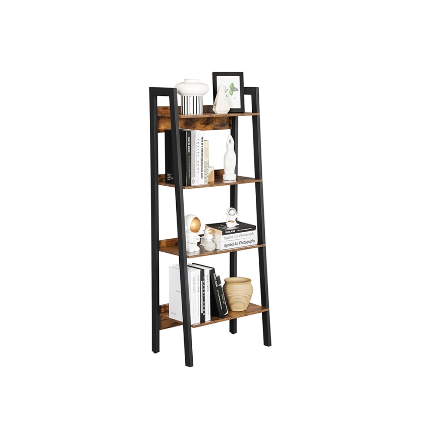 NAVARO Bookcase in Brown/Black