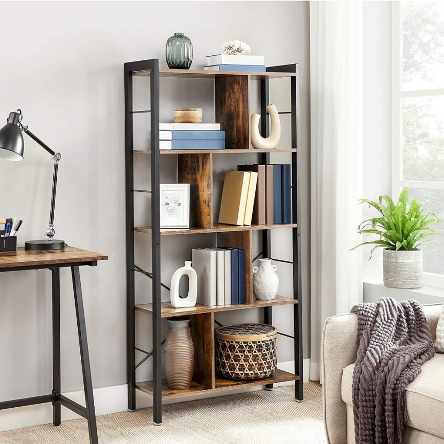 NAVARO Bookcase — Brown/Black