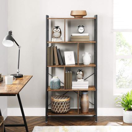 NAVARO Bookcase — Brown/Black