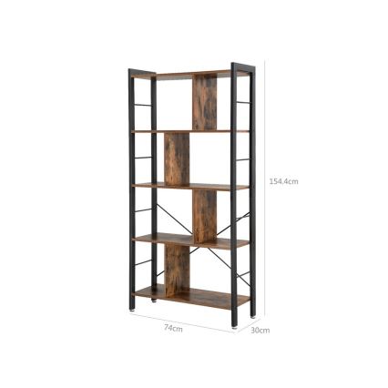 NAVARO Bookcase — Brown/Black