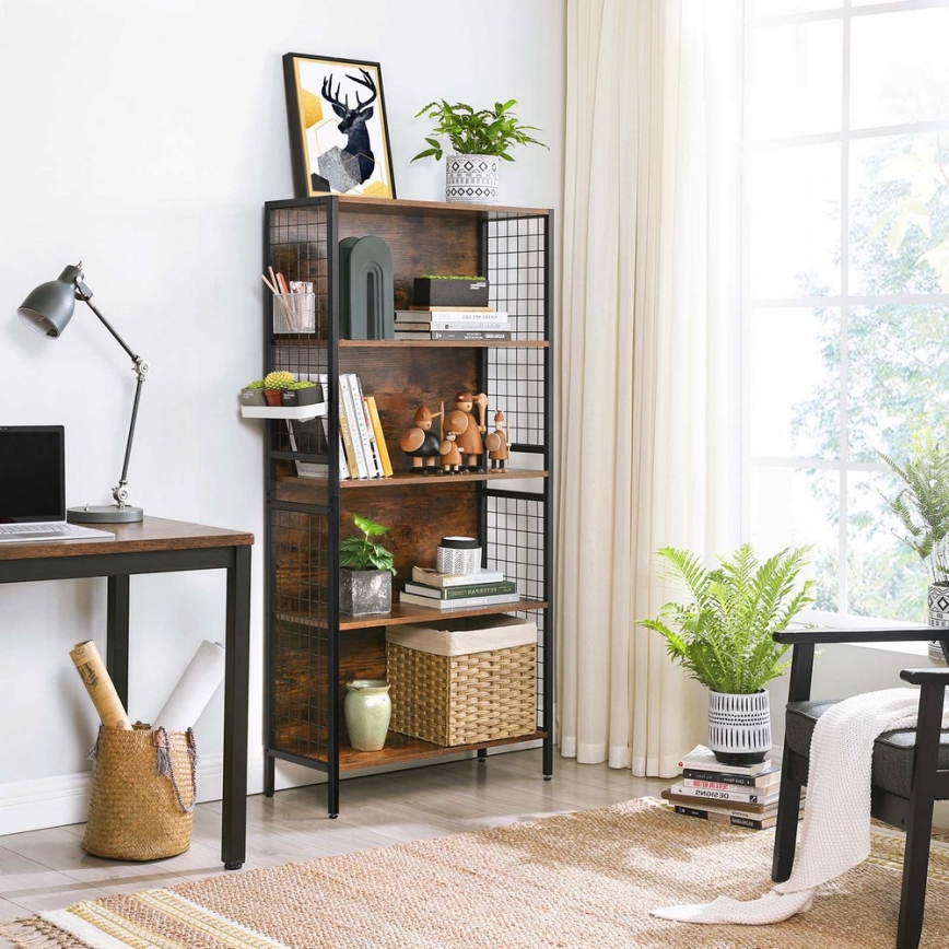 NAVARO Bookcase — Brown/Black