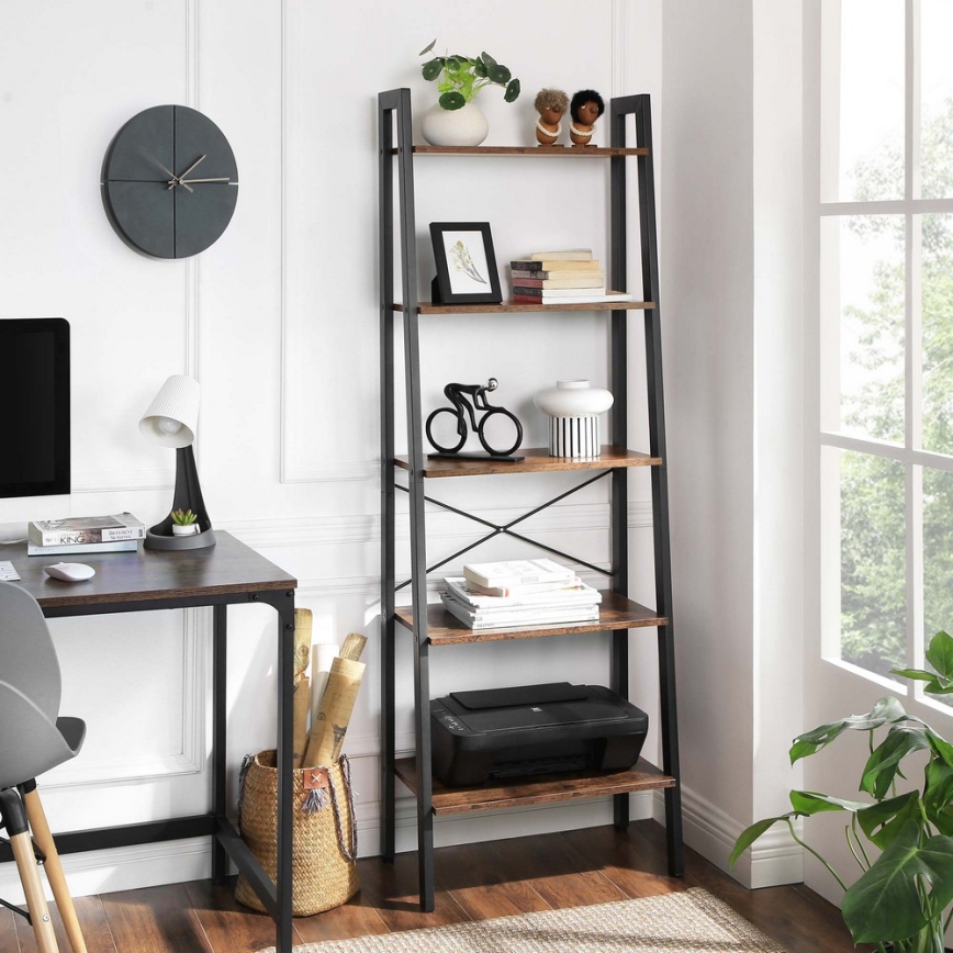 NAVARO Brown/Black Bookcase
