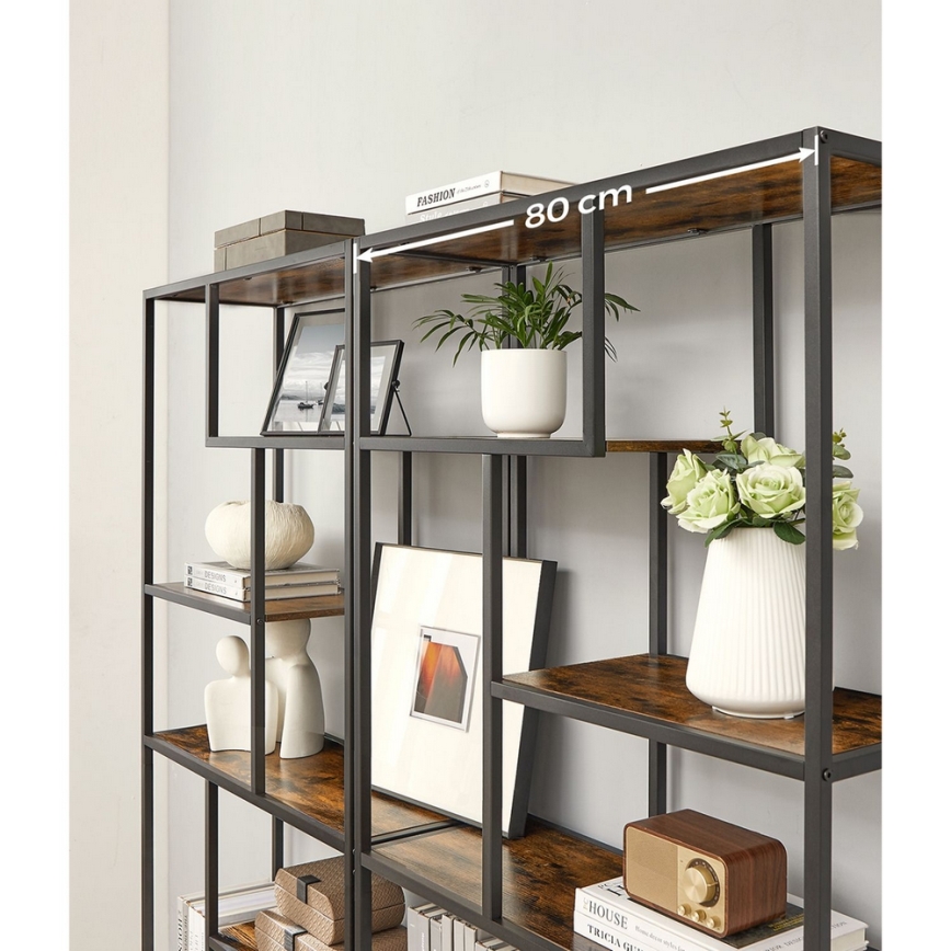 NAVARO Brown/Black Bookcase