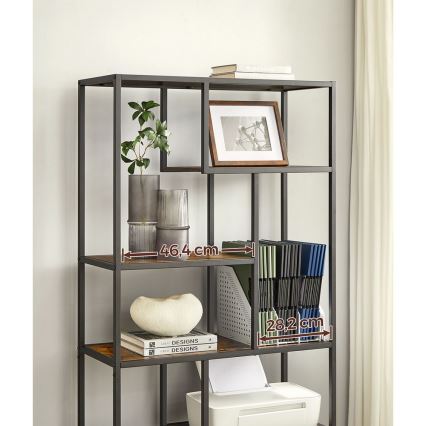 NAVARO Brown/Black Bookcase