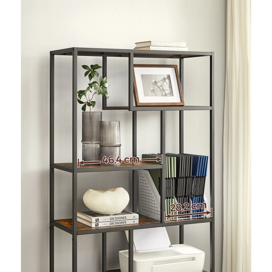 NAVARO Brown/Black Bookcase
