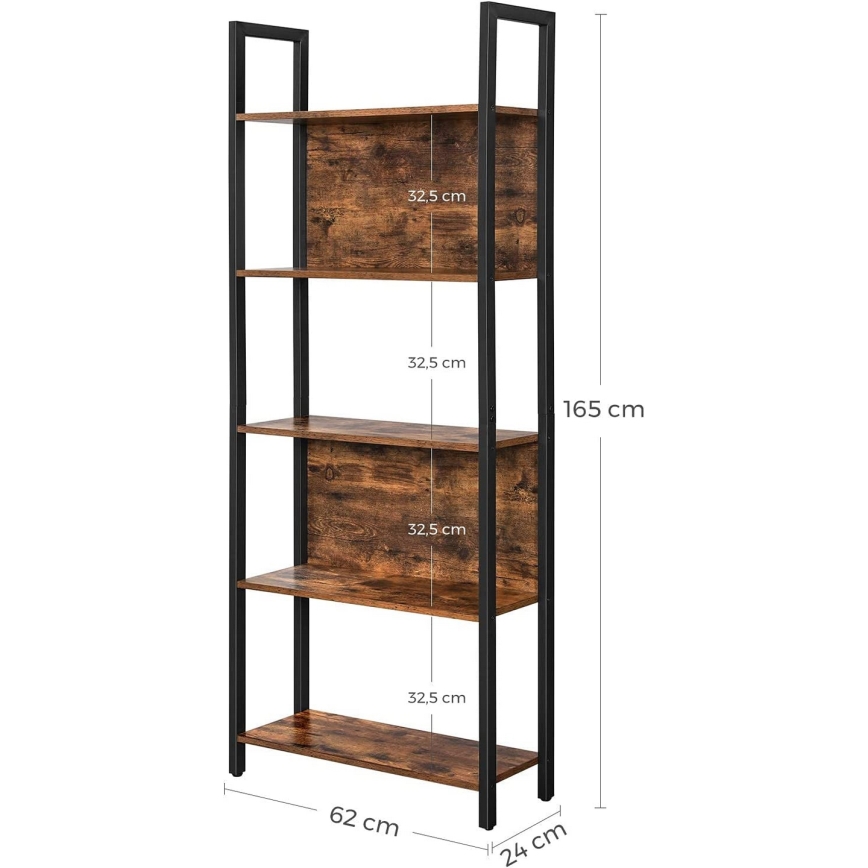 NAVARO Brown/Black Bookcase