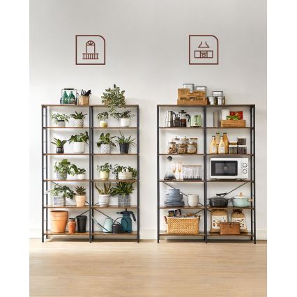 NAVARO Brown/Black Bookcase