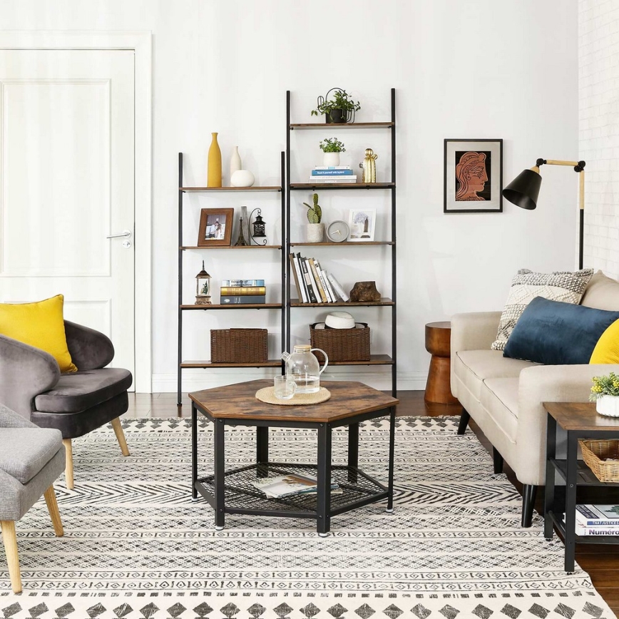NAVARO Brown/Black Bookcase