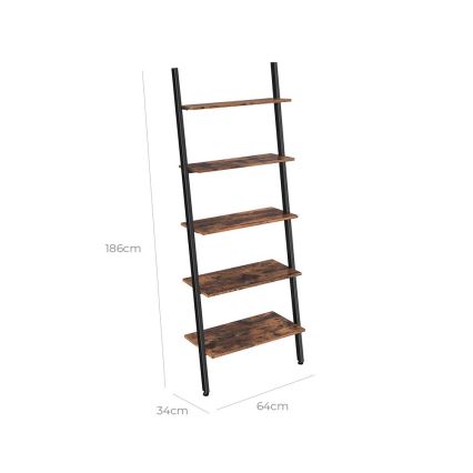 NAVARO Brown/Black Bookcase