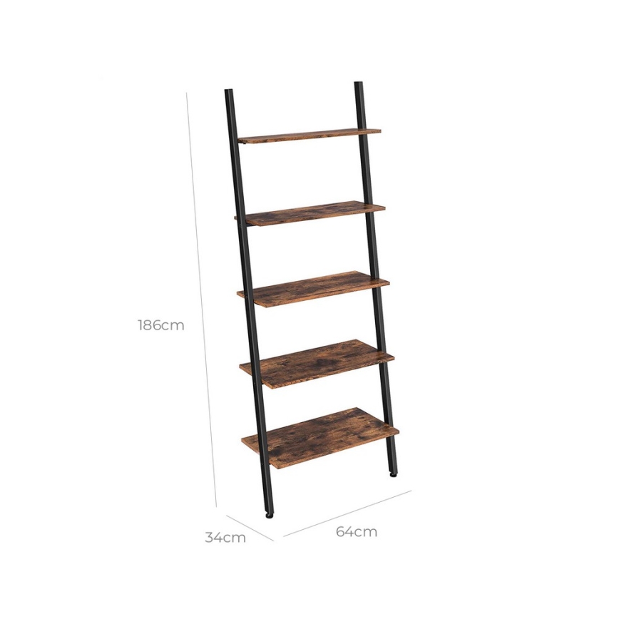 NAVARO Brown/Black Bookcase