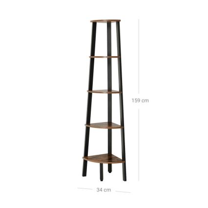 NAVARO Brown/Black Bookcase