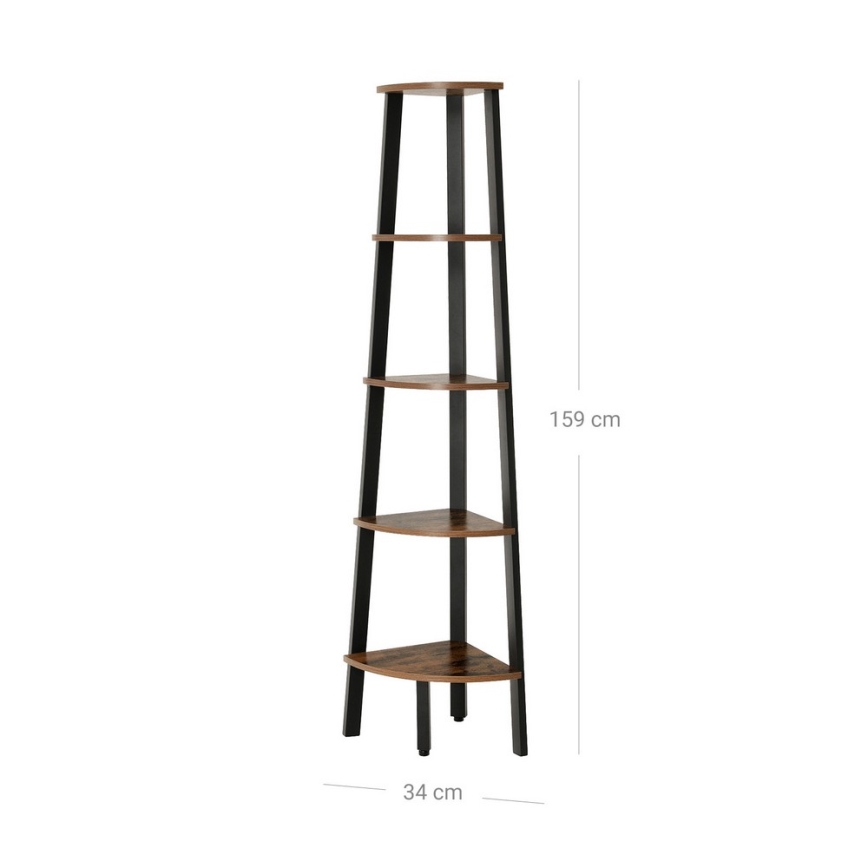 NAVARO Brown/Black Bookcase