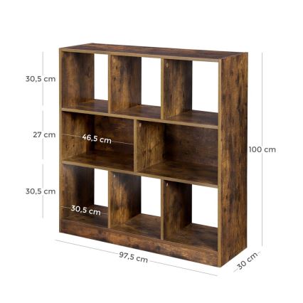 NAVARO Brown Bookcase