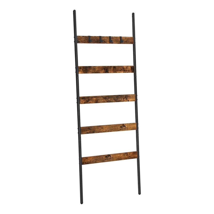 NAVARO Freestanding Coat Rack, Brown/Black