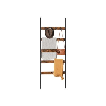 NAVARO Freestanding Coat Rack, Brown/Black