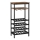 NAVARO Multipurpose Wine and Glass Rack — Brown/Black