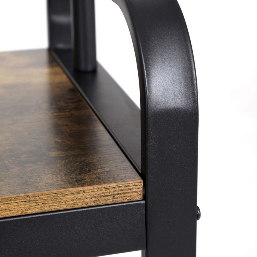 NAVOR Freestanding Coat Rack, Brown/Black