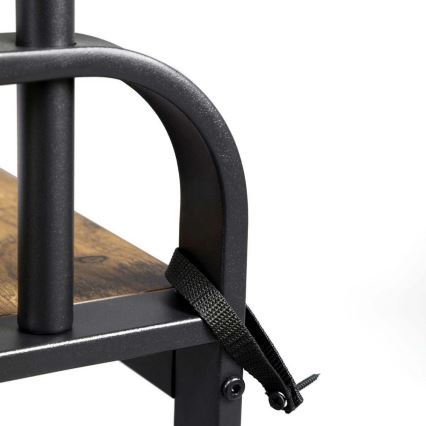 NAVOR Freestanding Coat Rack, Brown/Black