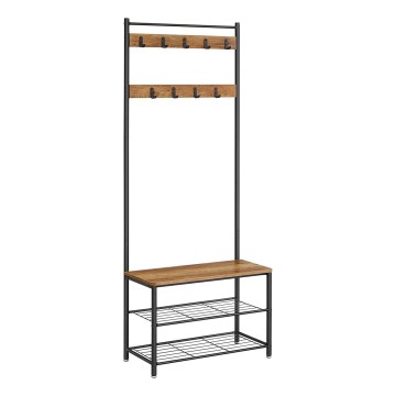 NAVOR Freestanding Coat Rack Brown/Black