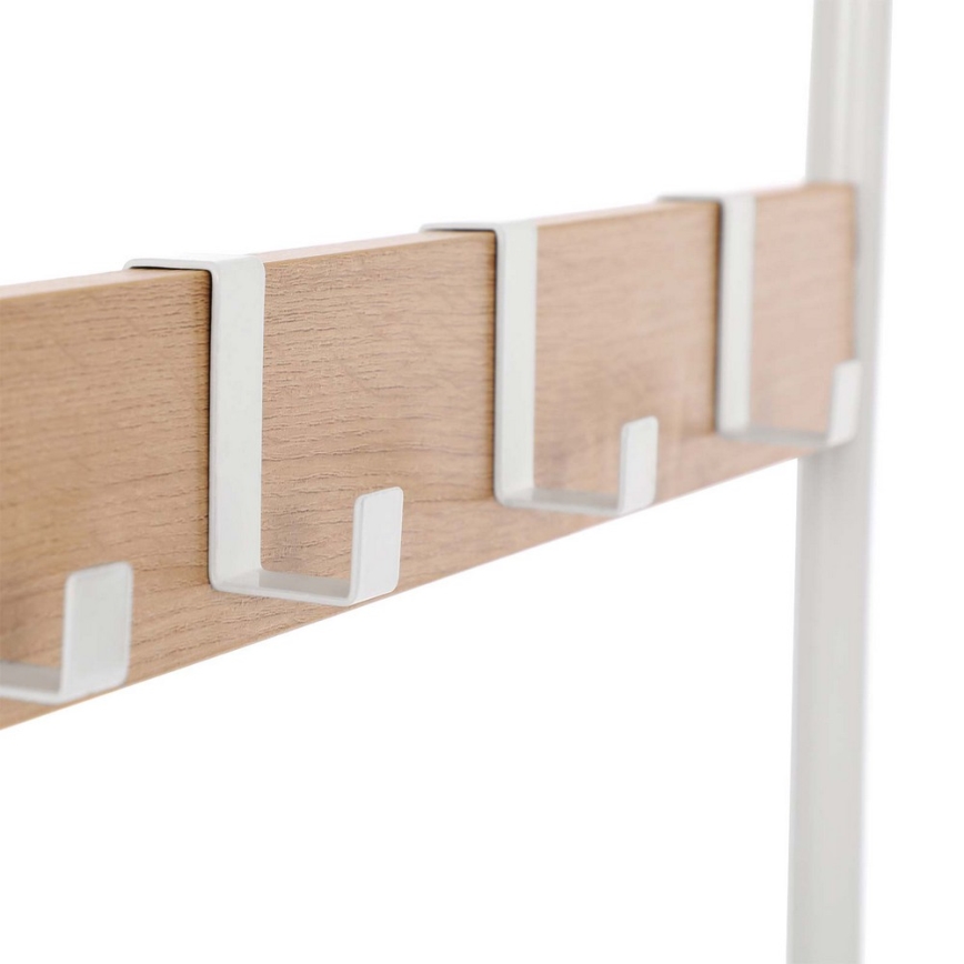 NAVOR Freestanding Coat Rack - Brown/White