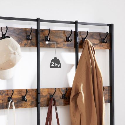 NAVOR Standing Coat Rack brown/black
