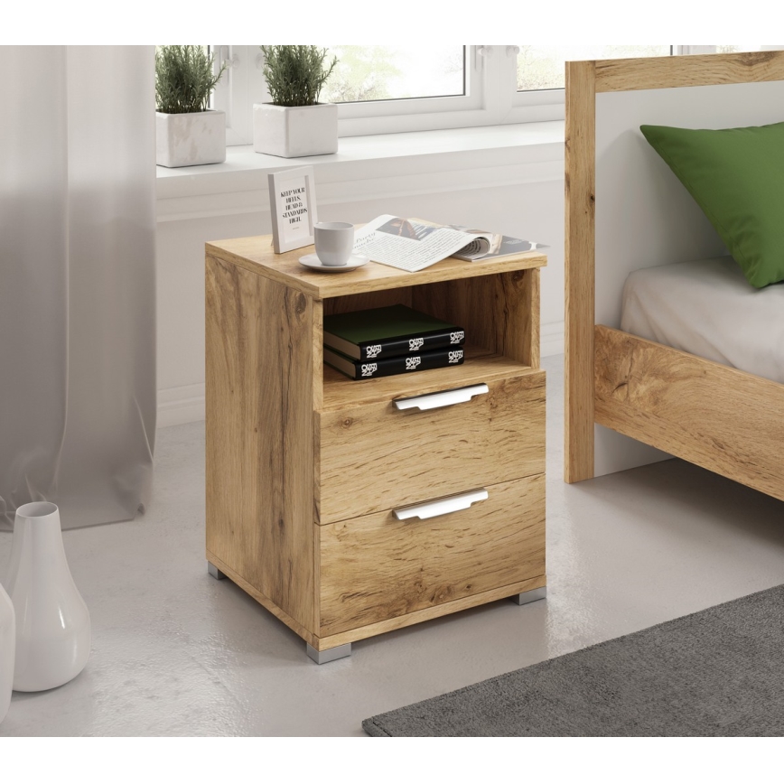 NED bedside table in Wotan oak