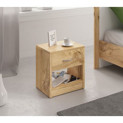 NED Bedside Table in Wotan Oak