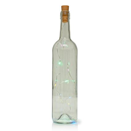 LED Decorative chain with a bottle stopper 8xLED/3xLR44 IP44 0,798m