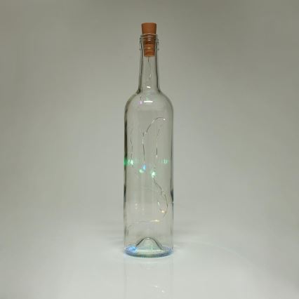 LED Decorative chain with a bottle stopper 8xLED/3xLR44 IP44 0,798m