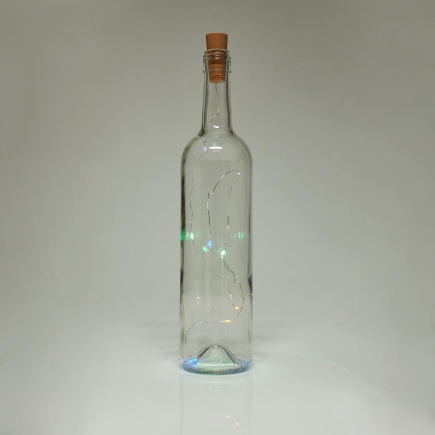 LED Decorative chain with a bottle stopper 8xLED/3xLR44 IP44 0,798m