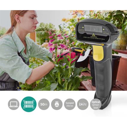Wireless laser barcode scanner 5V